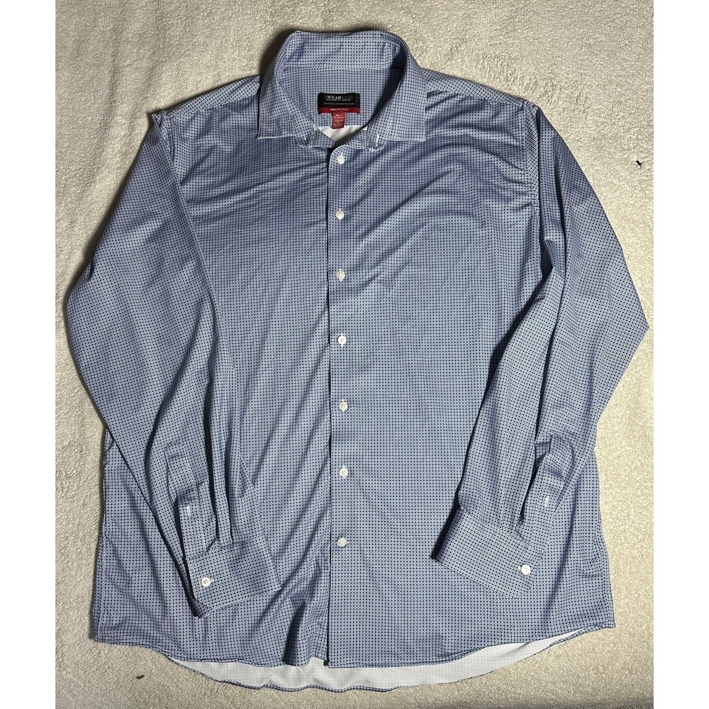Kenneth Cole Awareness A Wear Tech Non Iron Big and Tall 2XLT Great Condition